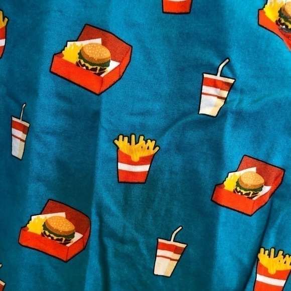 NWT JCrew Burger Theme, Blue Boxer Shorts, X-Large - Picture 3 of 5